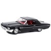 1965 Ford Thunderbird Convertible (Top-Up) Raven Black with Red Interior 1/43 Diecast Model Car by Greenlight - 2 of 3