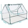 Sunnydaze Mini Greenhouse with 2 Zippered Side Doors - Clear - 3 of 4