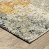 Captiv8e Designs Navarre Distressed Elements Abstract Beige/Orange Indoor/Outdoor Area Rug - 4 of 4