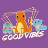 Girl's Pokemon Bulbasaur, Squirtle and Charmander Good Vibes T-Shirt - 2 of 4