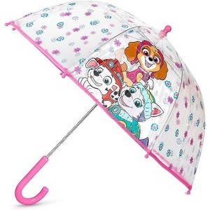 Paw Patrol Girl's Clear Bubble Umbrella- Ages 3-10 - 1 of 2