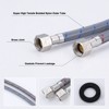WOWOW 3/8 in. Female Compression x M10 Male Connector x in. Braided Nylon Faucet Connector - 4 of 4