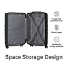 FURNIinspire Bag And Luggage Sets 3 Piece Rolling Luggage Travel Suitcase Set, Lightweight Durable Suitcases with Wheels, Black , 21.06"*11.81"*30.31" - 4 of 4