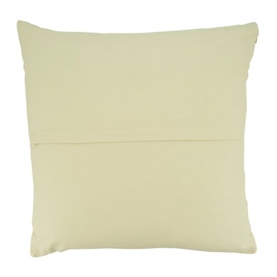 Multicolor Striped Cotton Blend Woven Throw Pillow