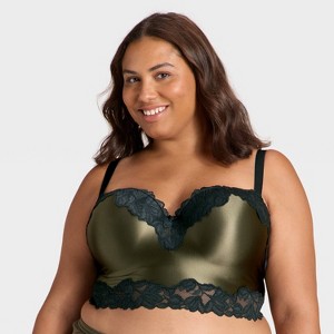 Women's Satin & Lace Lightly Lined Cami Bra - Auden™ - 1 of 3