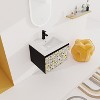 48''/24"/30"W Floating Wall-Mounted Bathroom Vanity with Unique Pattern Finish & Soft-Close Cabinet Door 4S - ModernLuxe - 2 of 4