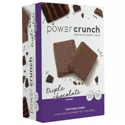 Power Crunch Triple Chocolate Wafer Protein Energy Bar - 5pk