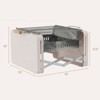 SEVOBAL Outdoor Grills, Griddles and Smokers Portable Charcoal Grill, BBQ with Dual Cooking Surfaces for Outdoor Enjoy, Beige, 16.33"*4.82"*12.8" - 3 of 4