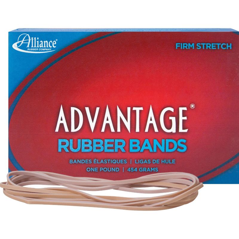Alliance Rubber Bands Size 117B 1 lb. 7"x1/8" Approx. 200/BX 27405, 1 of 2
