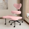 Pinmoco Office Chair Ergonomic Cross-Legged Desk Chair with Height Adjustable Wheels Meditation Chair - 2 of 4