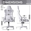 Vynxaria Office Chair with 150° Recline, Height-Adjustable Seat & Arms, Memory Foam, Stain-Resistant Upholstery, 300lbs Capacity - 3 of 4