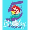 Girl's The Little Mermaid 5th Birthday Princess Crop T-Shirt - 2 of 3