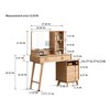 GDFStudio Crichton Modern Solid Oak Dresser Table with 4 Drawers and Shelves - 3 of 4