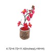 Unique Bargains Artificial Plants Golden Plum Blossom in Cloth Pot Plastic 4.72"x4.72"x11.42" 1 Pcs - 3 of 4
