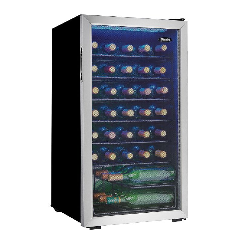 Danby DWC036A1BSSDB-6 36 Bottle Free-Standing Wine Cooler in Stainless Steel, 3 of 6