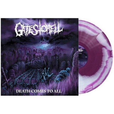 Gates to Hell - Death Comes to All - Purple/White Swirl (Colored Vinyl Purple White)
