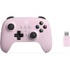 8Bitdo Ultimate Wireless Controller with Charging Dock for PC, Android, Steam Deck, Apple - Pastel Pink - 2 of 4