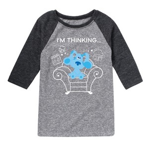 Boys' - Blue's Clues & You! - Blue's Thinking Chair Raglan Graphic T-Shirt - 1 of 4