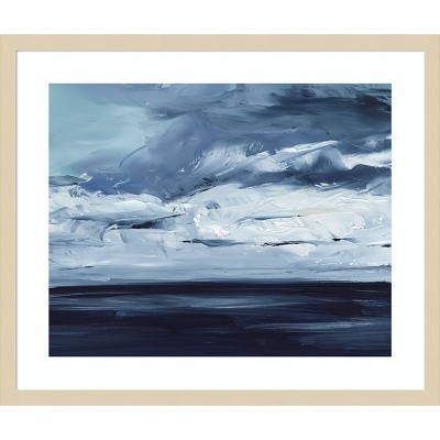 Moonlit Ocean II Svelte Natural Framed Giclee Print