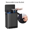 2x8 Gallon Dual Kitchen Trash Can with Soft-Close Lid, Step Garbage Can with Removable Inner Bucket, 60 Liter Stainless Steel Waste Container - 4 of 4