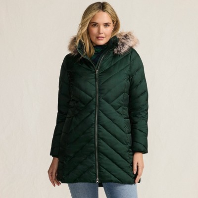 Lands' End Women's Insulated Cozy Fleece Lined Primaloft Coat