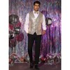 Lars Amadeus Men's Sequin Shiny Sleeveless Party Prom Dress Suit Vest with Bow Tie 2 Packs - 3 of 4