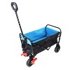 Collapsible Folding Wagon Cart, Wagon Cart Garden Shopping Beach Cart with Wheels - 4 of 4