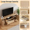 Jojoka Boho TV Stand for 65 inch TV,Natural Wood - 2 of 4