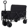 Lyngins 3-in-1 Convertible Wagons Carts Foldable with Bench Seat & Storage, Collapsible Wagon/Utility Cart with All-Terrain Wheels for Outdoor Use - 2 of 4