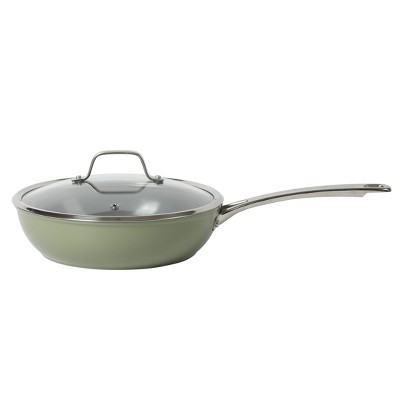 Green 10-Piece Nonstick Aluminum Cookware Set with Glass Lids