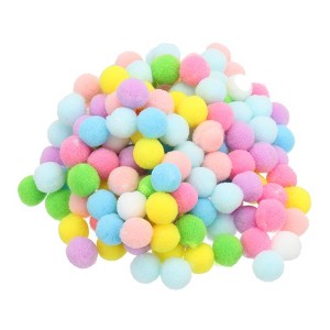 Unique Bargains Creative DIY Craft High Elastic Home Art Supplies Pom Poms 0.6" - 1 of 4