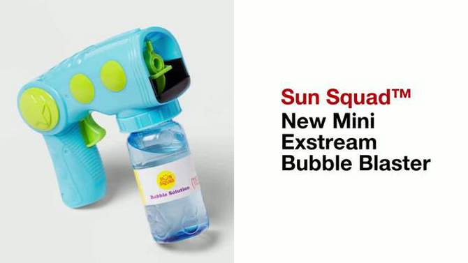 Mini Bubble Blaster Blue/Green - Sun Squad&#8482;, 2 of 5, play video