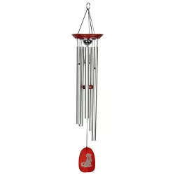 Woodstock Chimes Signature Collection, Woodstock Pet Memorial Chime, 24'' Dog Silver Wind Chime RMDOG