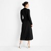 Women's Long Sleeve Sweater Maxi Dress - Future Collective Black - 2 of 3