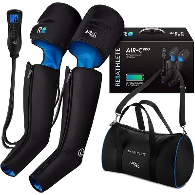 Reathlete AIR-C Pro Rechargeable Portable Air Compression Leg Massager with Remote