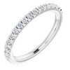 Pompeii3 1/2 Ct Lab Created Diamond EX3 Eternity Ring Womens Bad 14k White Gold - 3 of 4