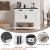 Farmhouse Console Table with 2 Door Cabinet and 2 Drawers - Entryway Table with Cabinets,for Living Room - 4 of 4