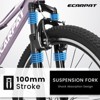 INFURNIC Bicycles 26 Inch Mountain Bike with 21 Speeds and Dual Disc Brakes for Women and Teens, Purple, 69"*27"*39" - 3 of 4