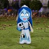 Gemmy Airblown Inflatable Corpse Bride Emily WB, 3.5 ft Tall, Multicolored - 2 of 4