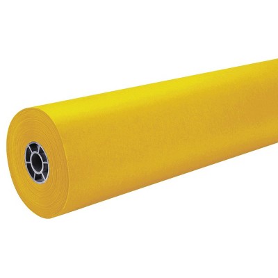 36" x 500' ArtKraft Duo-Finish Paper Roll - Canary Yellow