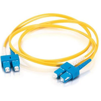 C2G 1m SC-SC 9/125 Duplex Single Mode OS2 Fiber Cable - Yellow - 3ft - 1m SC-SC 9/125 Duplex Single Mode OS2 Fiber Cable - Yellow - 3ft