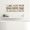 Big Dot of Happiness Garden Gnomes - Forest Gnome Kids Bathroom Rules Wall Art - 7.5 x 10 inches - Set of 3 Signs - Wash, Brush, Flush - image 2 of 4