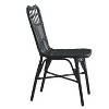 NicBex Rattan Patio Dining Chairs Set of 2,PE Wicker Outdoor Chairs with High Backrest,Kitchen Chairs for Dining Room,Patio - 4 of 4