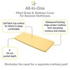 BreathableBaby All-in-One Fitted Sheet & Waterproof Cover, For 33" x 15" Bassinet Mattress (2-Pack), Yellow - 3 of 4