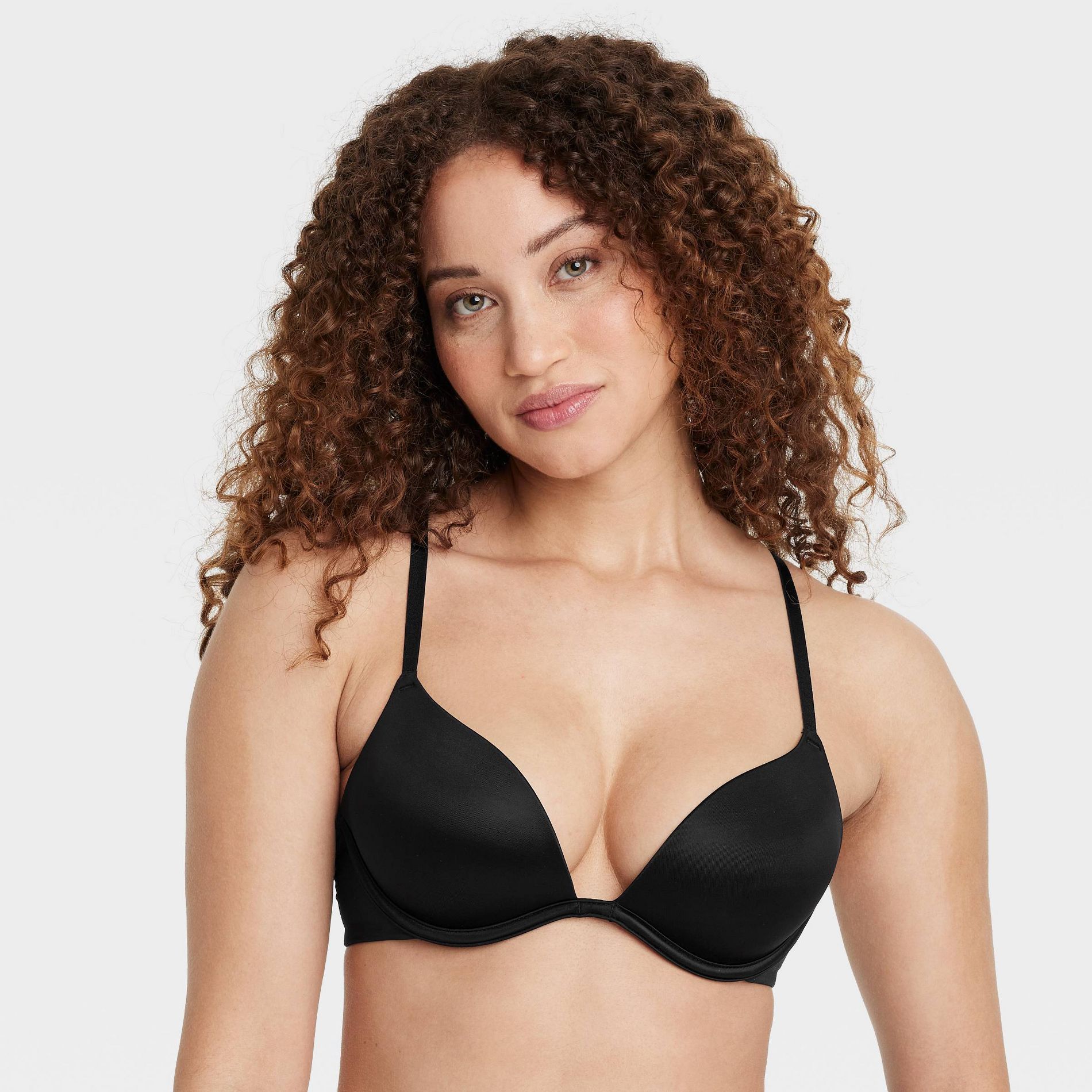 Women's Super Push-Up Plunge Bra - Auden™ Black 36B: Underwire, Adjustable Strap, Molded Cup