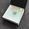 Daughter Greeting Card Sterling Silver Hearts Necklace for Women Ginger Lyne Collection - 2 of 4