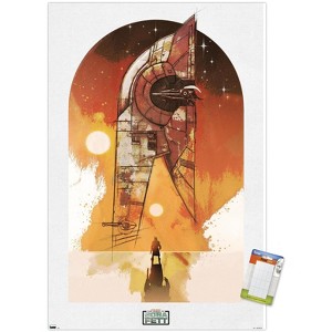 Trends International Star Wars: The Book of Boba Fett - Boba and Firespray Unframed Wall Poster Prints - 1 of 4