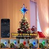 Aoibox Smart Christmas Tree Topper Star 8.7 Inch Wide 12 Inch High 27 LED RGB Color Change USB Powered 1 Piece App Remote Music Sync - 4 of 4