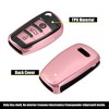 Unique Bargains 3 Button Remote with Keychain Key Fob Cover for Audi A1 A3 Q3 Q7 - 4 of 4