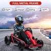 24V 9Ah Kids Ride On Go Kart Toy, High Speed 8.1MPH Drifting Car with Powerful Motors, Large Seat,Slow Start Function,for Kids 8-12 Years - 3 of 4